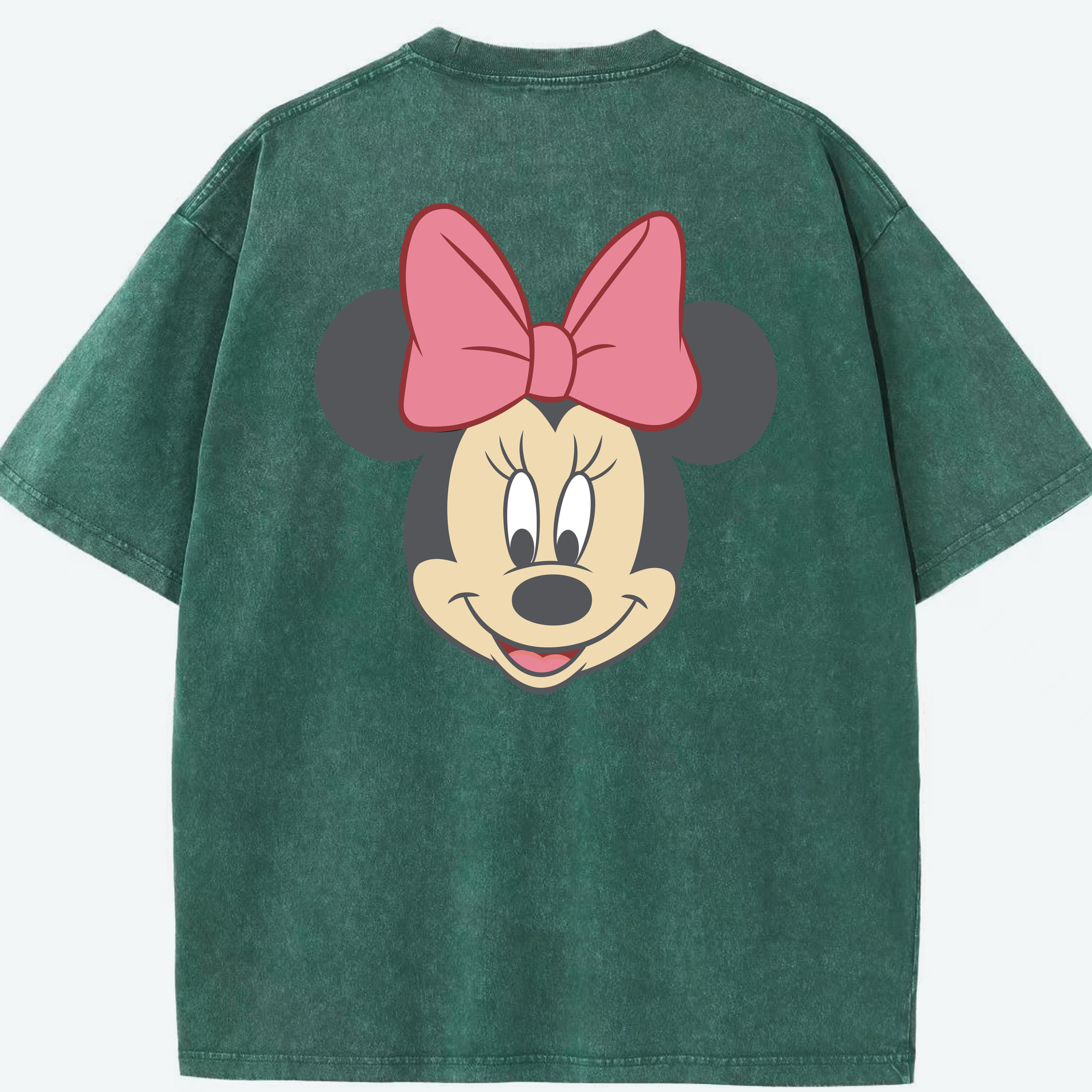 （画像用） ミッキーマウス Mickey Mouse 綿100% ヴィンテージ風 半袖Tシャツ（背面プリント）